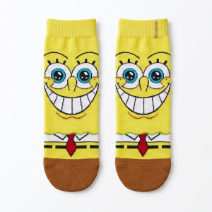 Meia cano curto Bob Esponja.